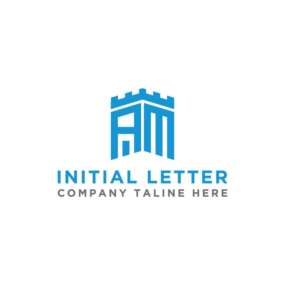 Letter AM Initial icon  Monogram.- Vector inspiration logo design - Vector