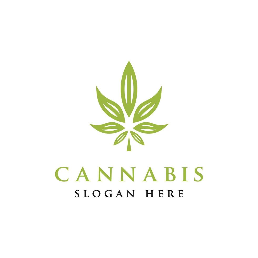 Marijuana Design Logo health icon, Vector Template - Vector