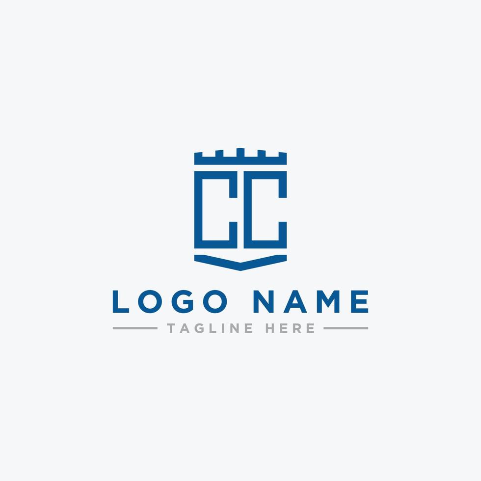 logo design inspiration for companies from the initial letters of the CC logo icon. -Vector vector