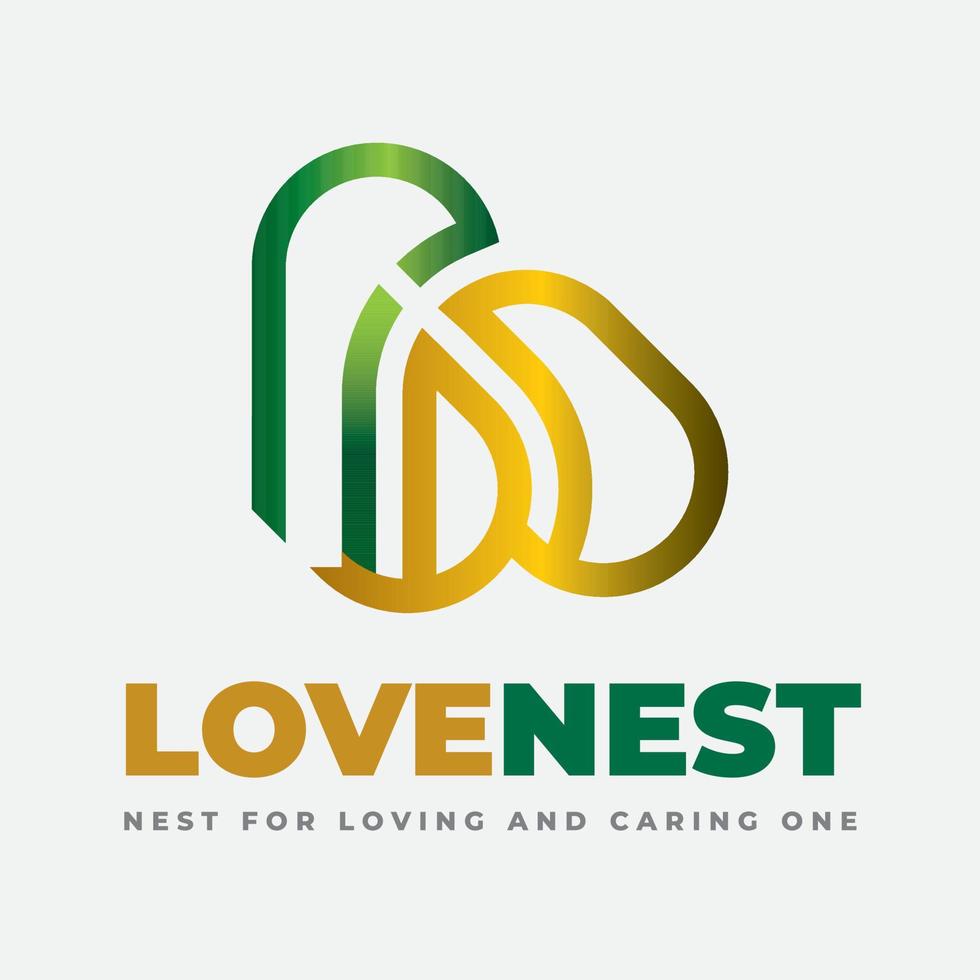 Lovely Nest and Housing Society App Logo vector