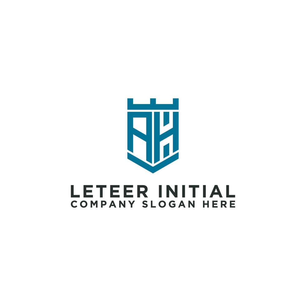 logo design inspiration for companies from the initial letters of the AH logo icon. -Vector vector