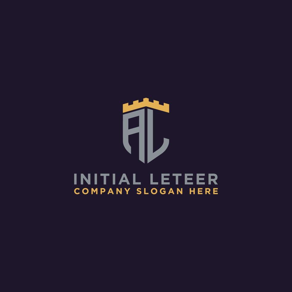 logo design inspiration for companies from the initial letters of the AL logo icon. -Vector vector