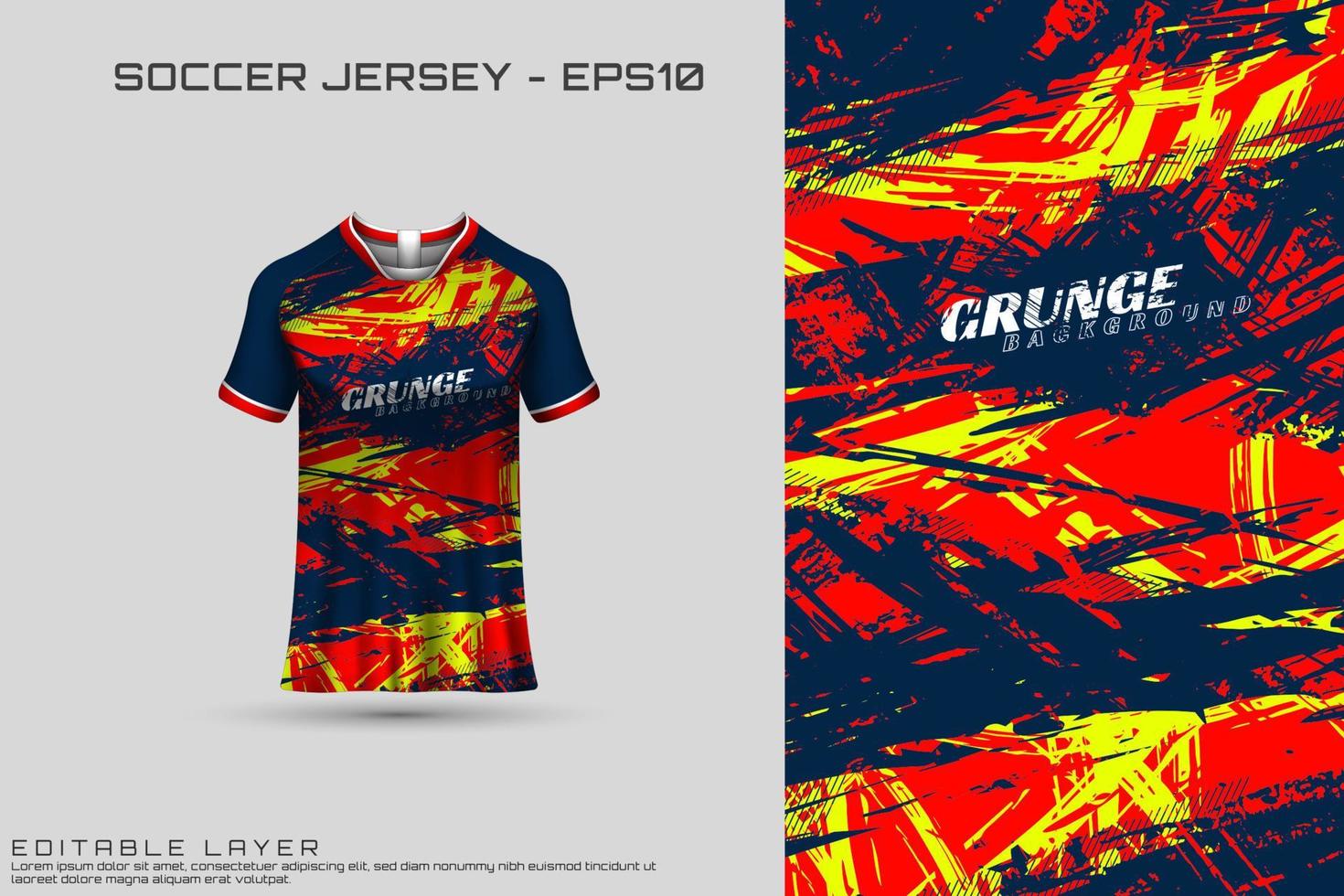 Sports jersey design. Sports design for football, racing, gaming jersey. Vector. vector