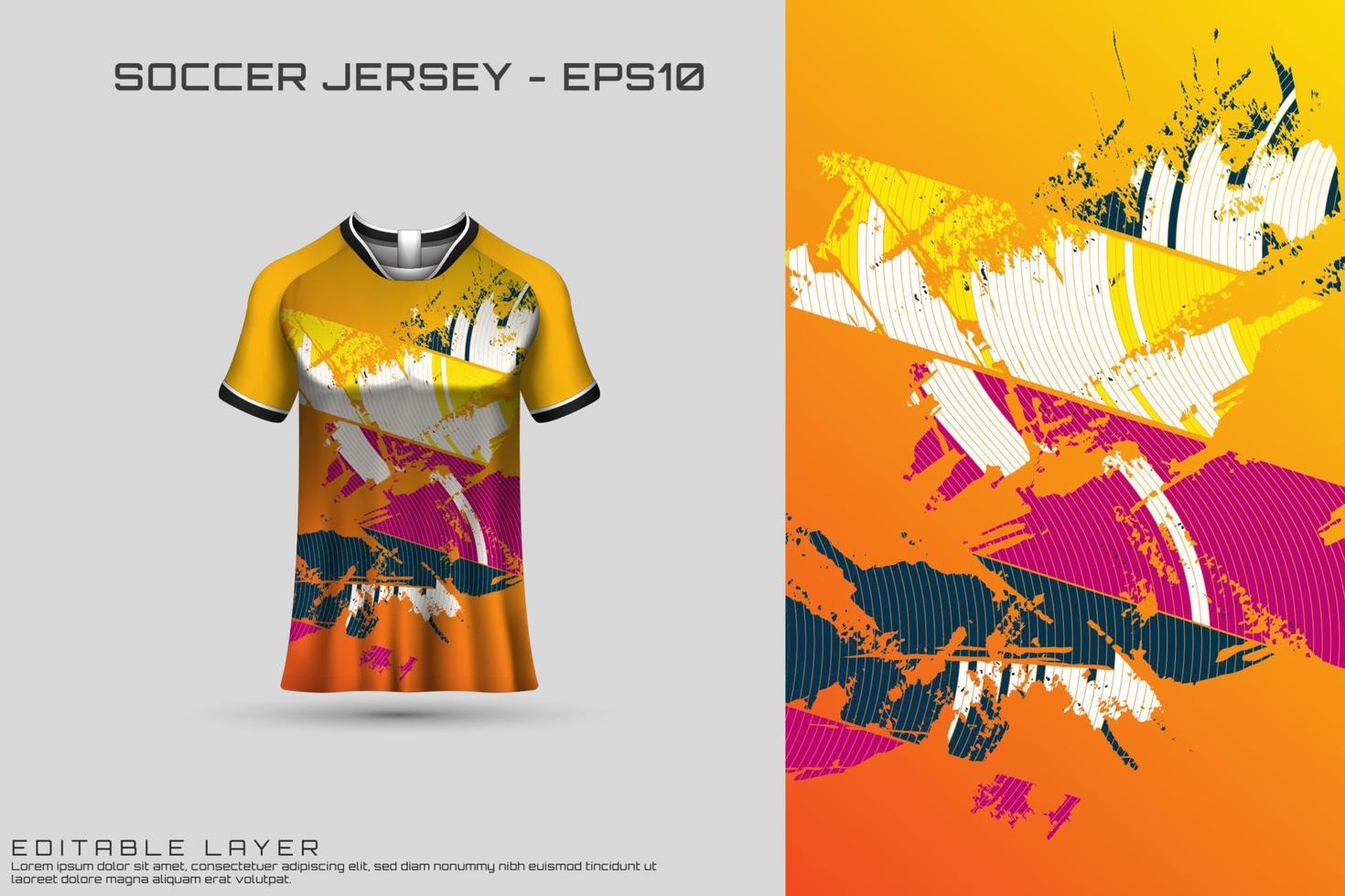 diseño de camiseta deportiva. diseño deportivo para fútbol, carreras, camisetas de juego. vector. vector