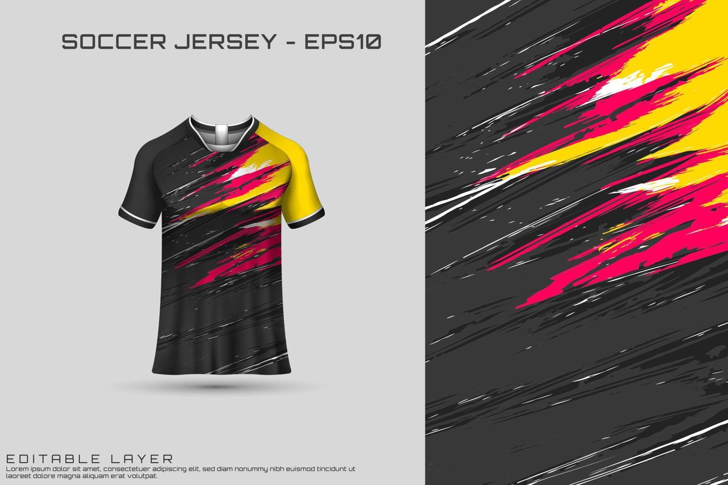 Sports jersey design. Sports design for football, racing, gaming jersey. Vector. vector