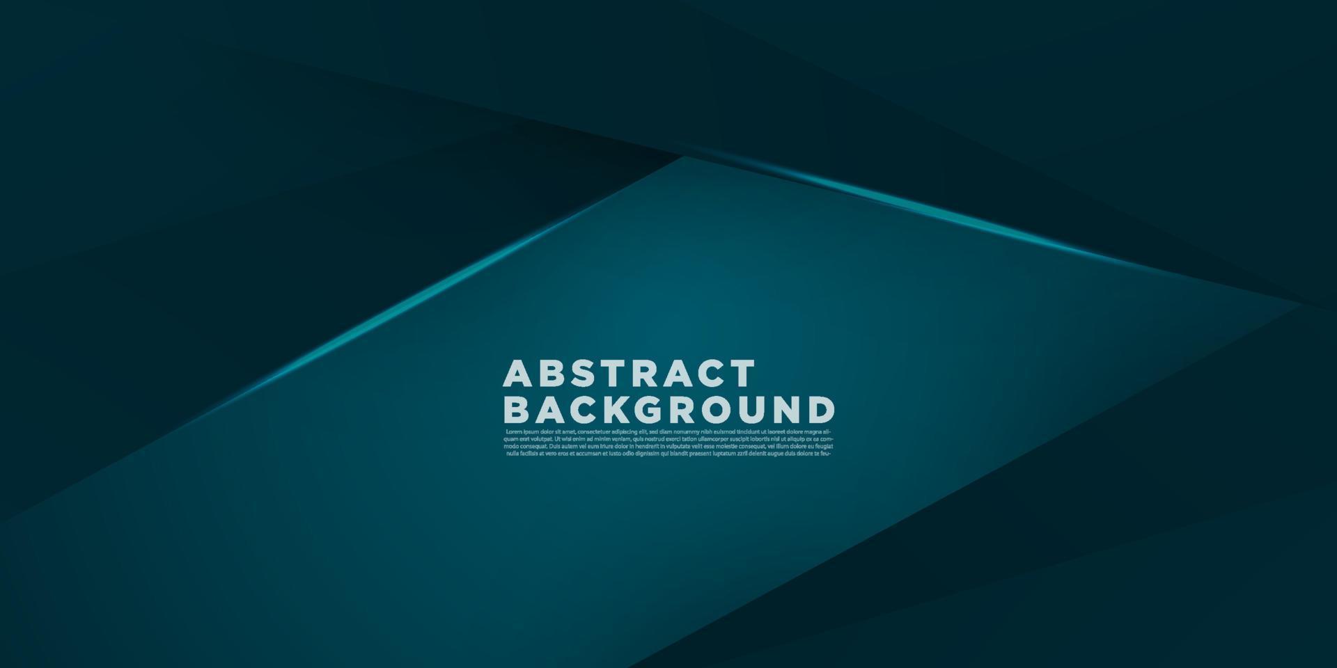 abstract dark green blue background with lines and shine . 3d look and cool design . illustration eps10 vector