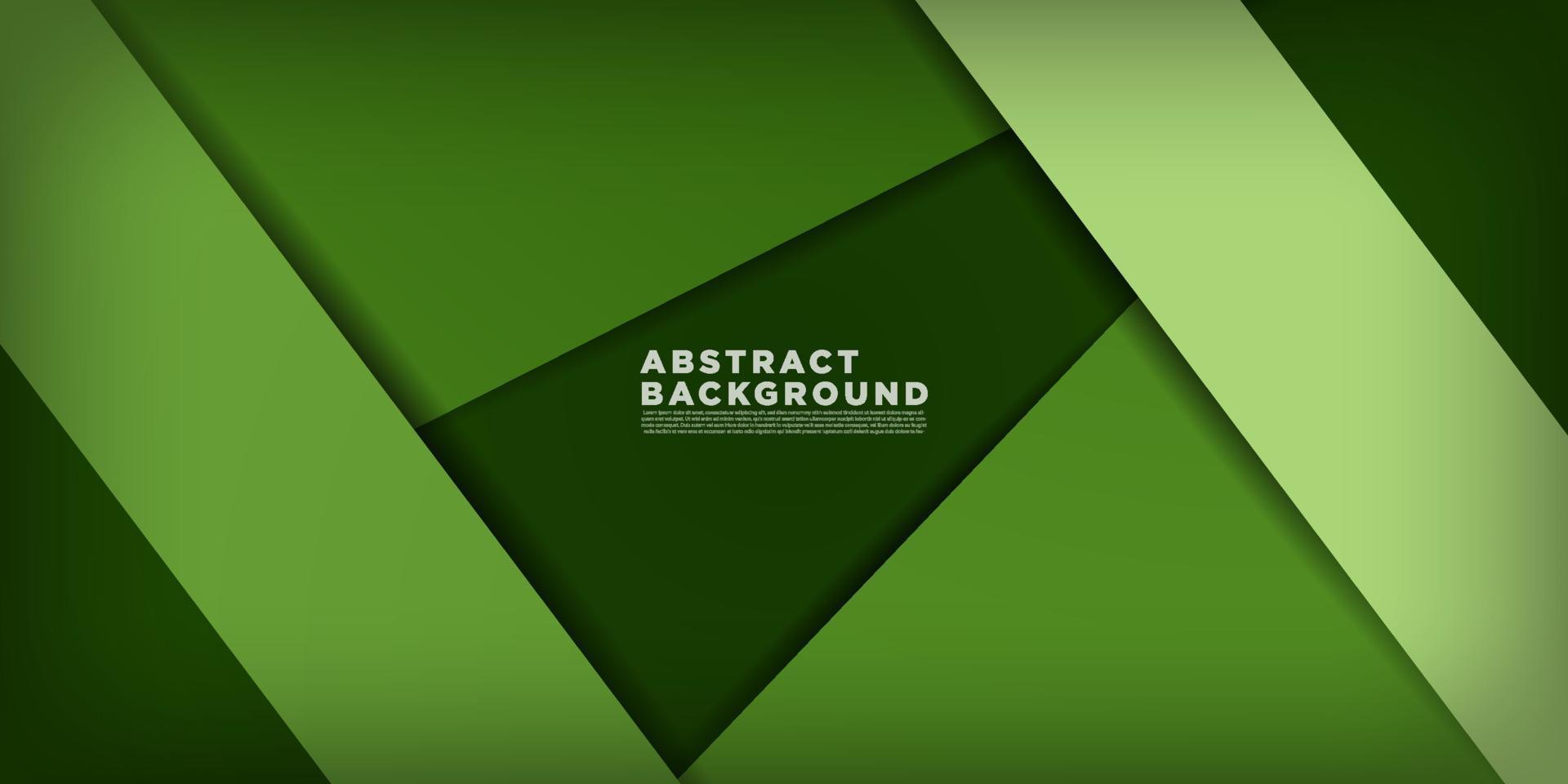 fondo de banner abstracto moderno para diseño de portada de medios sociales, fondo de presentación, banner tecnológico verde oscuro.diseño de corte de papel.vector eps10 vector