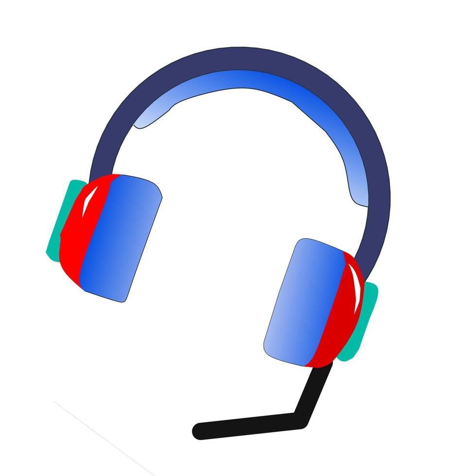 headset vector illustration