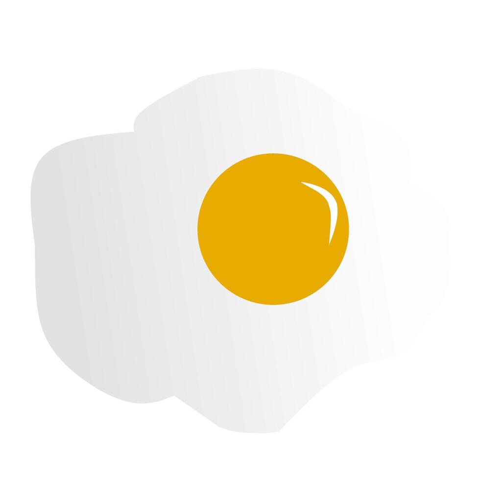 cow's eye egg vector illustration