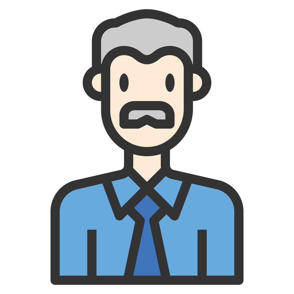 icono de personas hombre anciano vector. vector