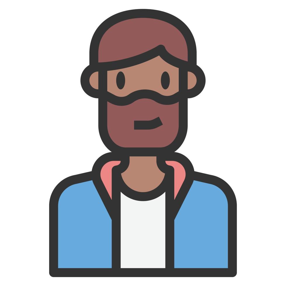 gente icono hombre hipster vector. vector