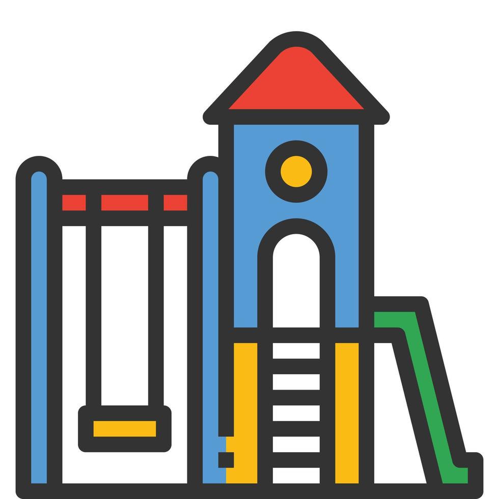 Playground icon line vector