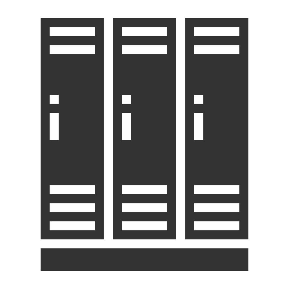 Lockers Icon Vector Illustration .