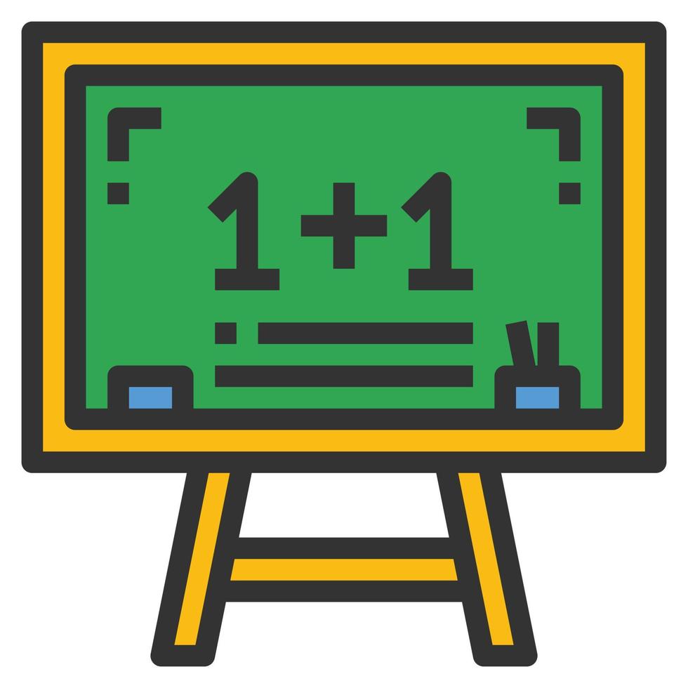 Maths icon line vector