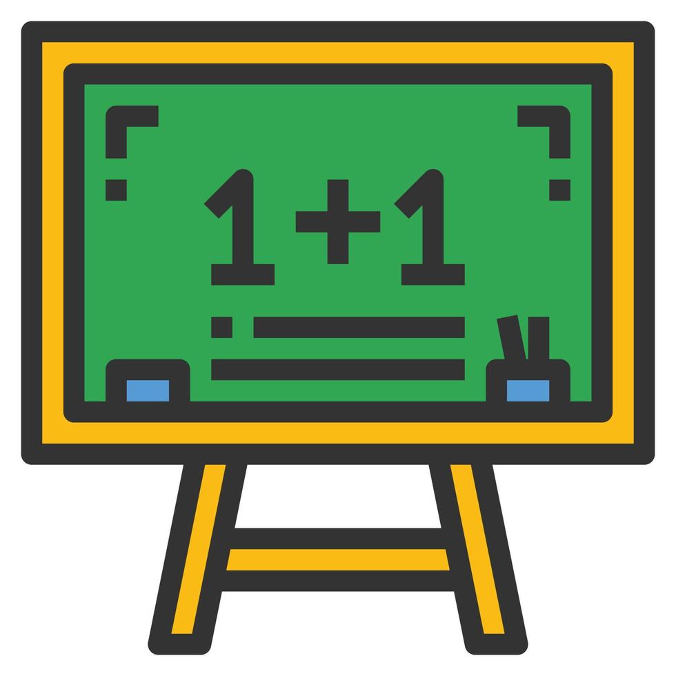 vector de línea de icono de matemáticas