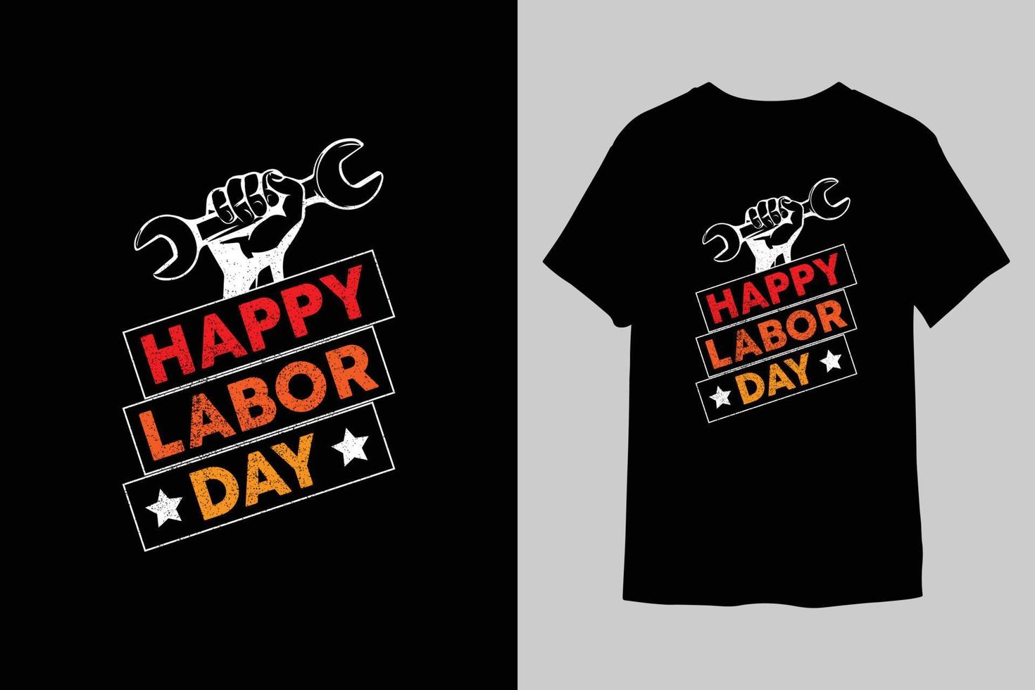Happy labor day t-shirt vector
