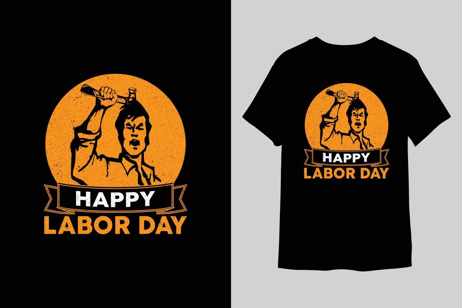 Labor day t-shirt design vector
