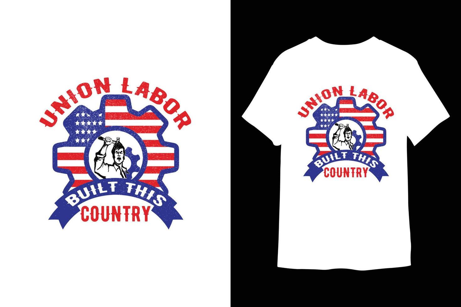 Labor day t-shirt design vector