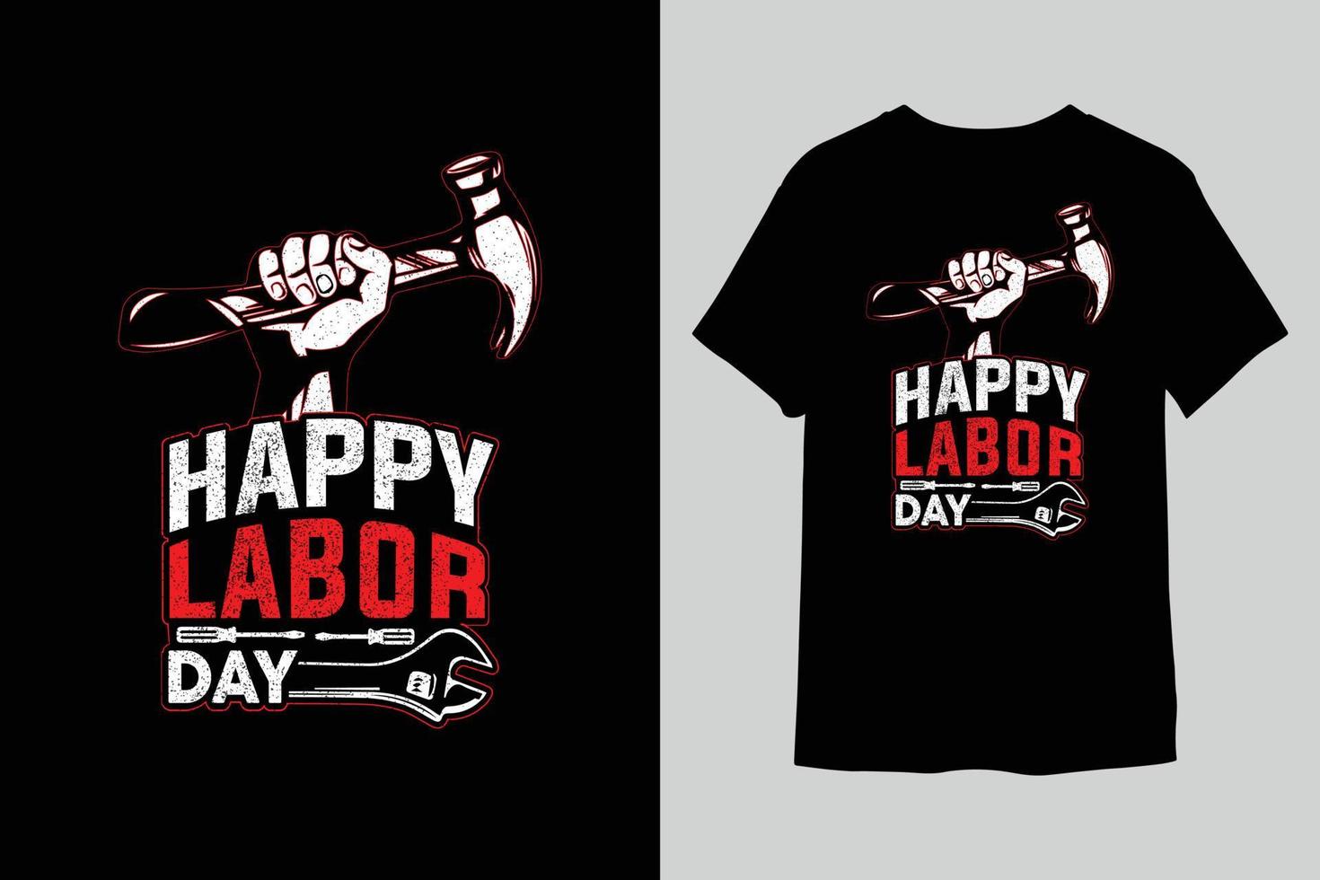 Happy labor day t-shirt design vector