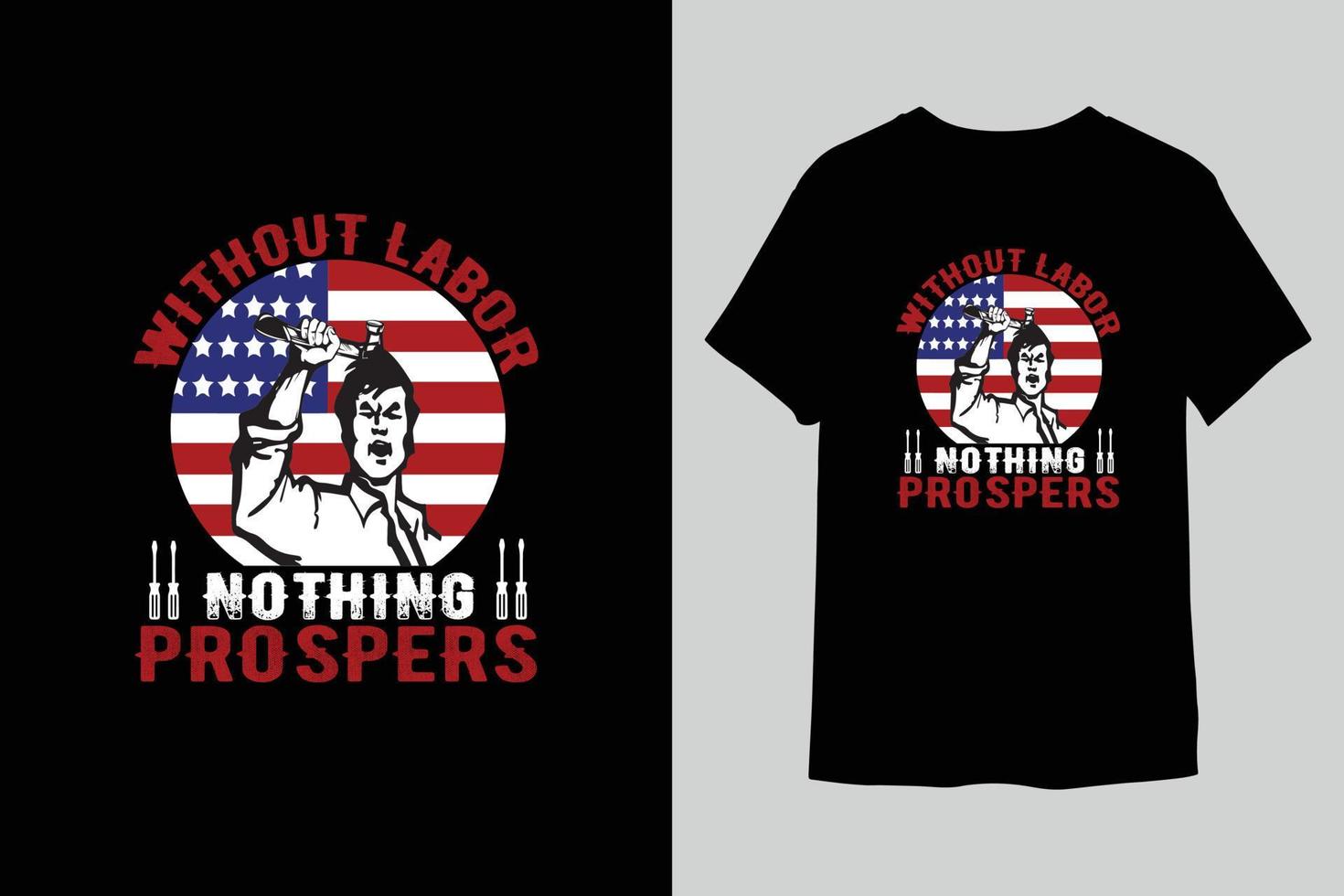 Labor day t-shirt design vector