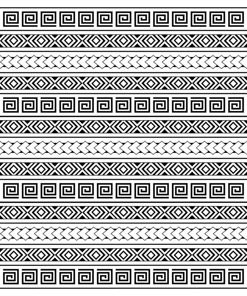 Geometric ethnic tribal seamless pattern. Background for fabric, wallpaper, card template, wrapping paper, carpet, textile, cover. ethnic tattoo style hawaiian pattern vector