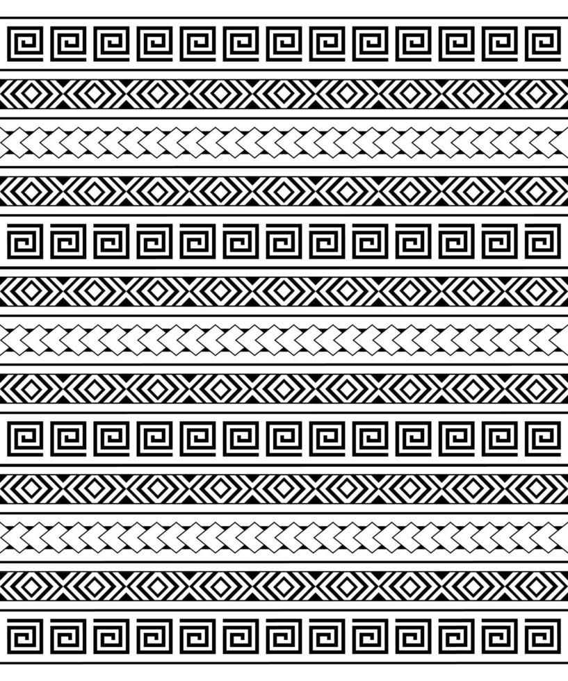 patrón geométrico tribal étnico sin costuras. fondo para tela, papel tapiz, plantilla de tarjeta, papel envolvente, alfombra, textil, cubierta. patrón hawaiano estilo tatuaje étnico vector