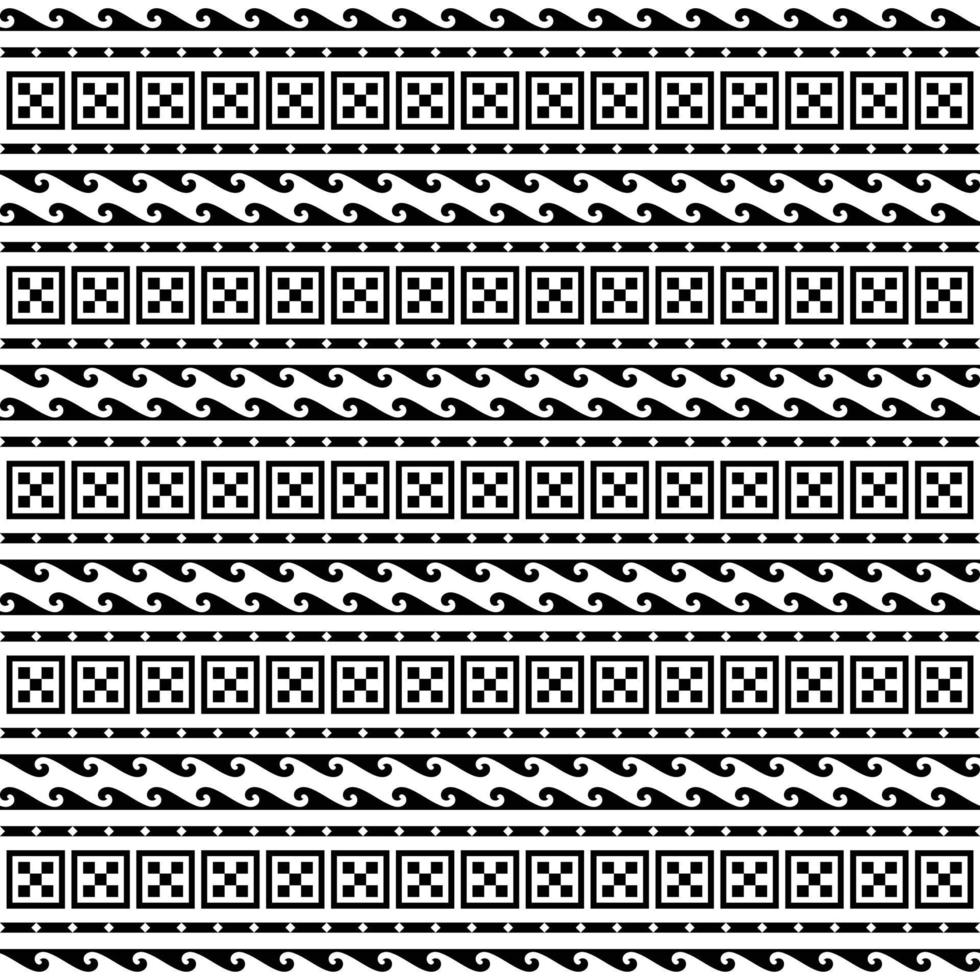 Geometric ethnic tribal seamless pattern. Background for fabric, wallpaper, card template, wrapping paper, carpet, textile, cover. ethnic tattoo style hawaiian pattern vector