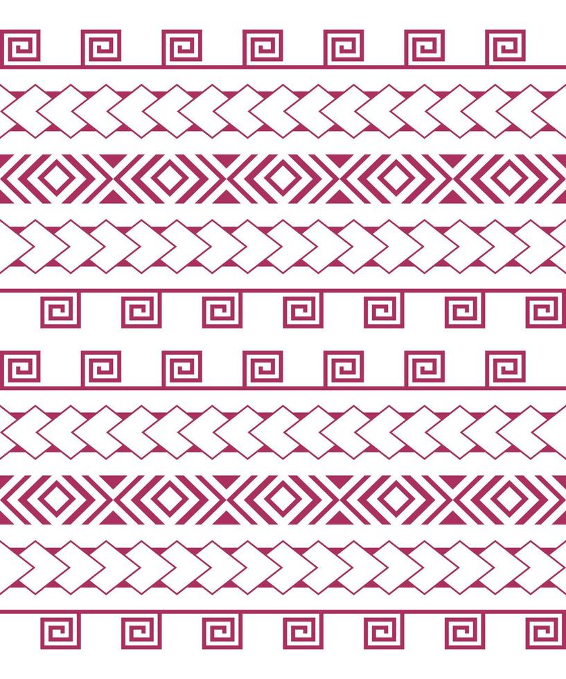 Geometric ethnic tribal seamless pattern. Background for fabric, wallpaper, card template, wrapping paper, carpet, textile, cover. ethnic tattoo style hawaiian pattern vector