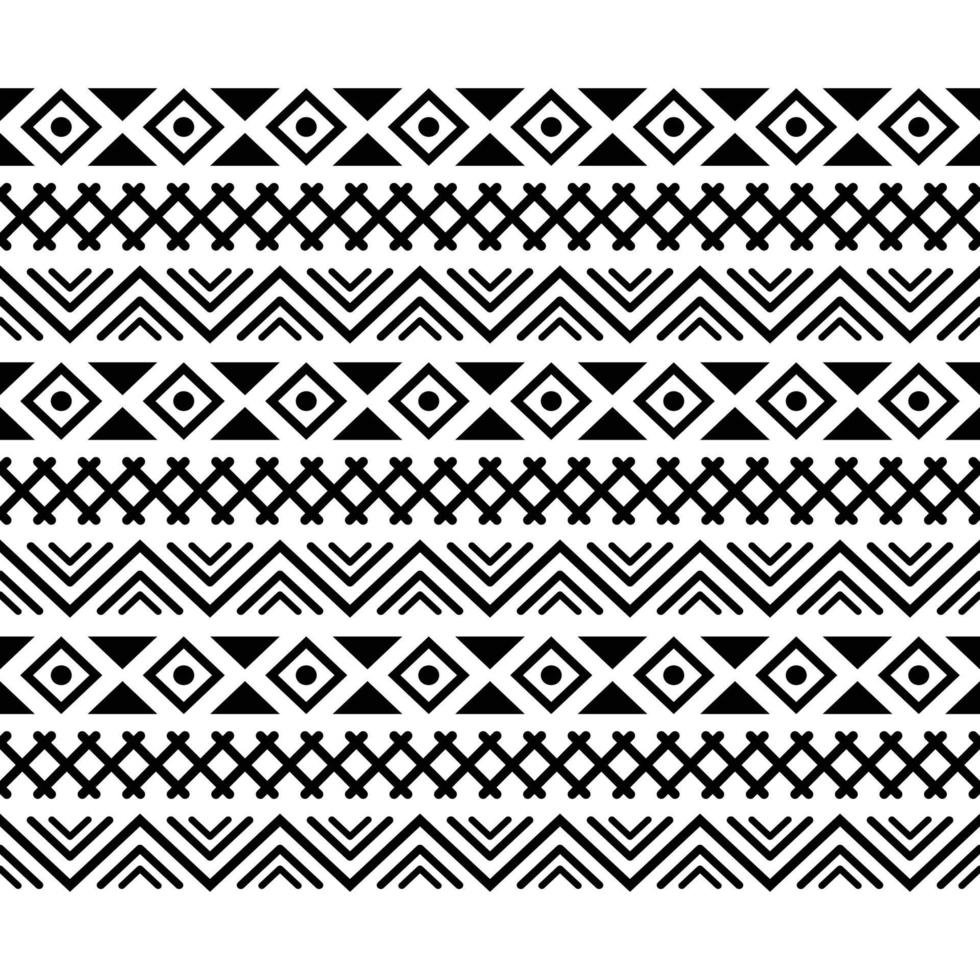 Polynesian Maori tribal aztec seamless pattern. Background for fabric, wallpaper, card template, wrapping paper, carpet, textile, cover. ethnic tattoo style pattern vector