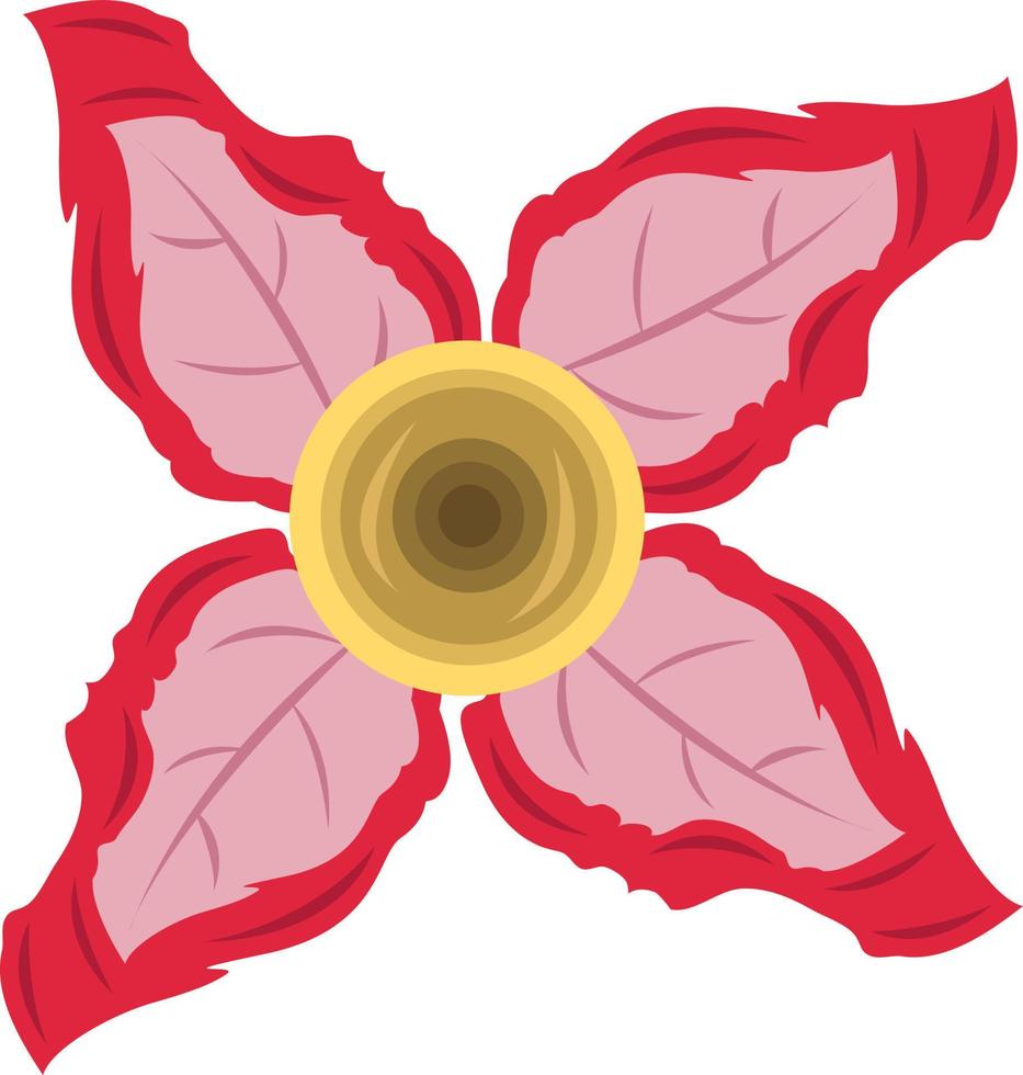 ilustración de vector de flor de rosa del desierto para diseño gráfico y elemento decorativo