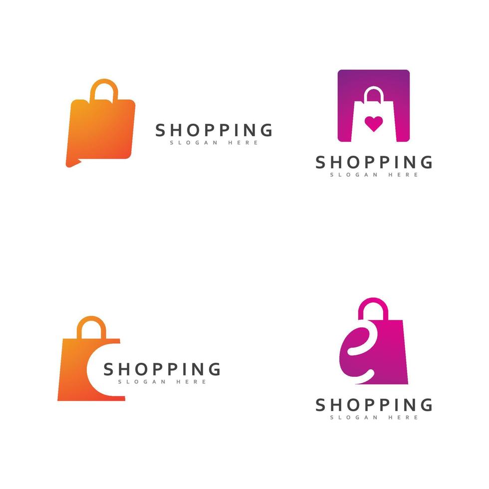 vector de logotipo de tienda en línea, plantilla de diseño de logotipo de tienda, ilustración, logotipo moderno e icónico simple