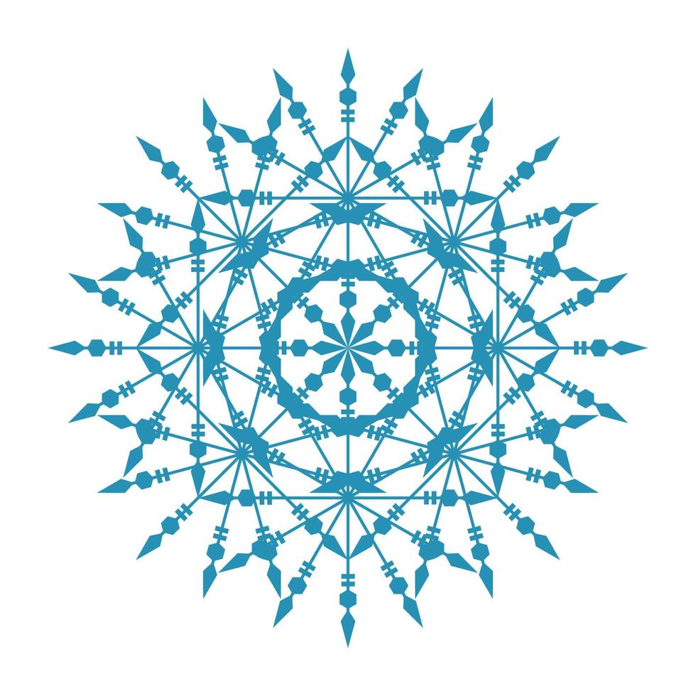 icono de símbolo de encaje de círculo redondo de mandala. plantilla de mandala oriental abstracta. icono de elemento elegante patrón arabesco estilo yoga vector