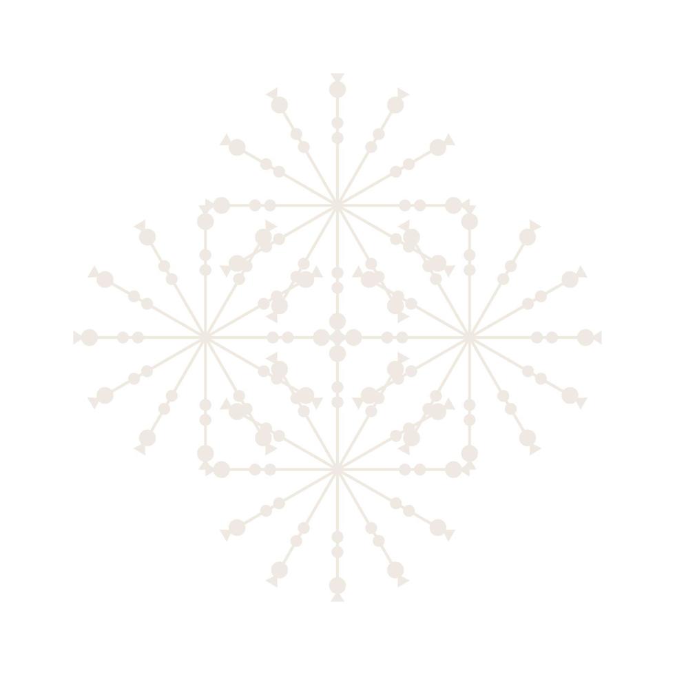 Mandala Round Circle Lace Symbol Icon. Abstract Oriental Mandala Template. Yoga Style Arabesque Pattern Elegant Element Icon vector