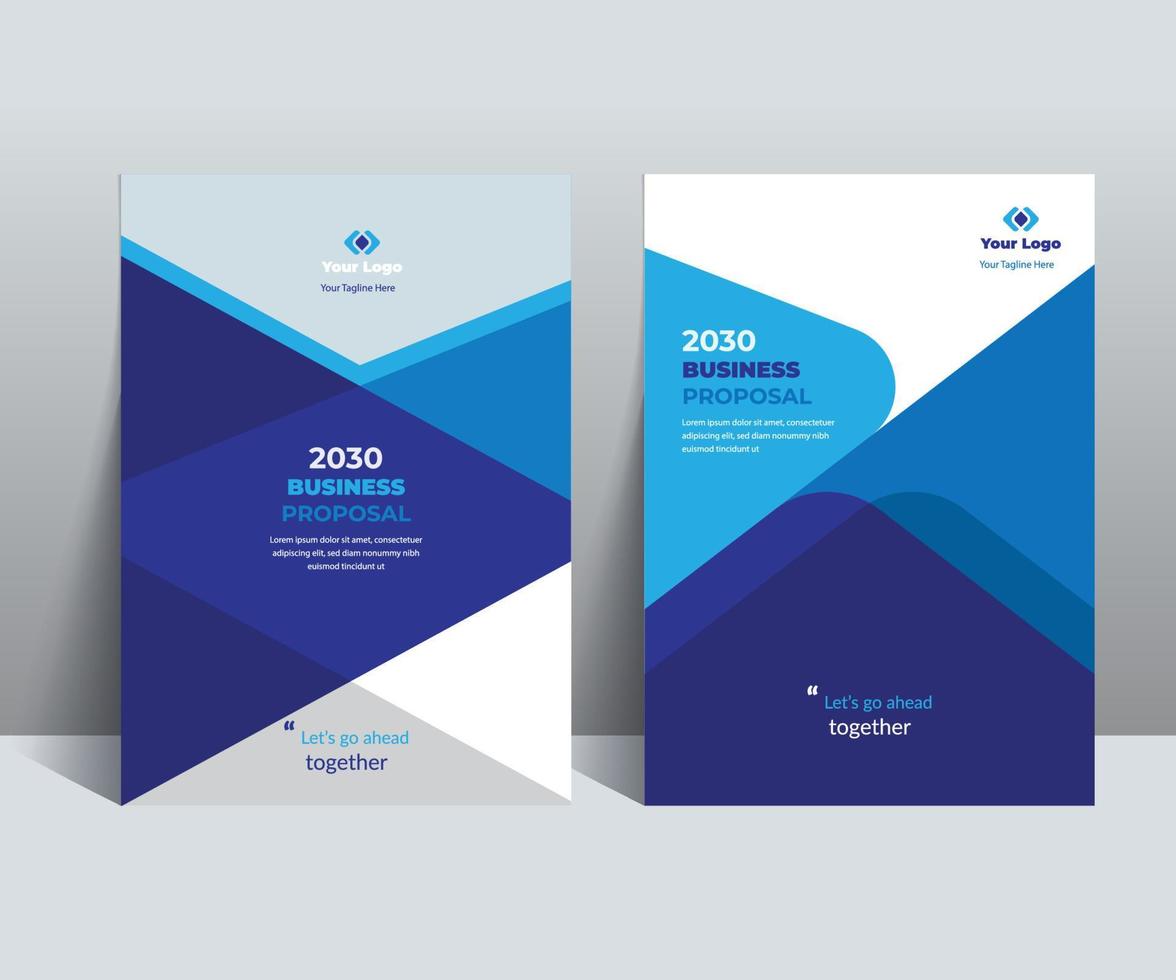 Business Proposal Cover Design Template is adept to the Multipurpose Project such as an annual report, brochure, flyer, poster, presentation, catalog, cover, booklet, website, magazine, portfolio, etc vector