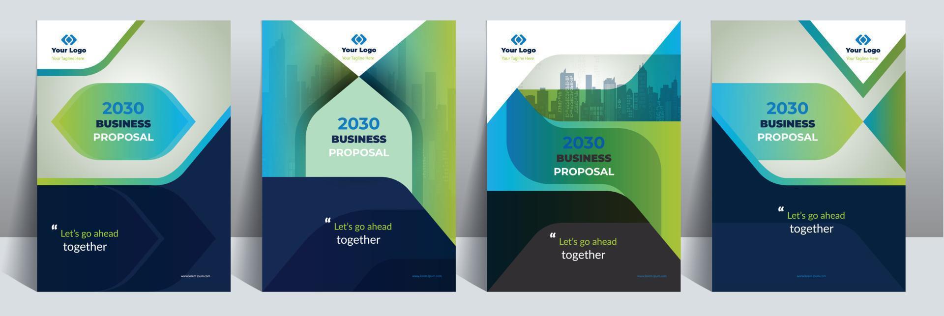 Business Proposal Cover Design Template is adept to the Multipurpose Project such as an annual report, brochure, flyer, poster, presentation, catalog, cover, booklet, website, magazine, portfolio, etc vector