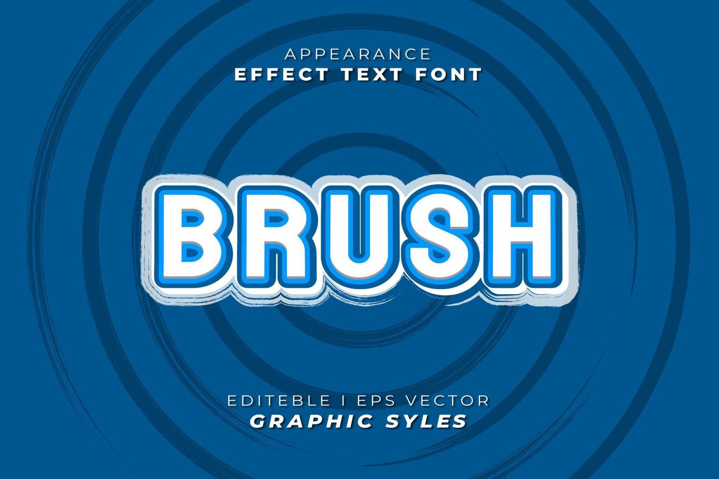 3D text effect sticker vector