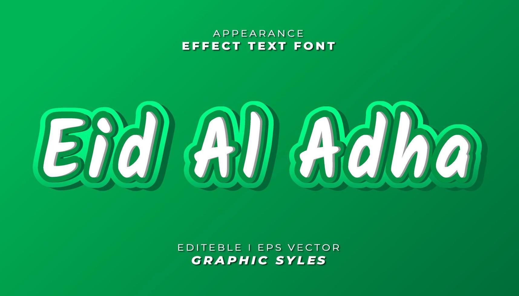 text effect font 3D color. vector