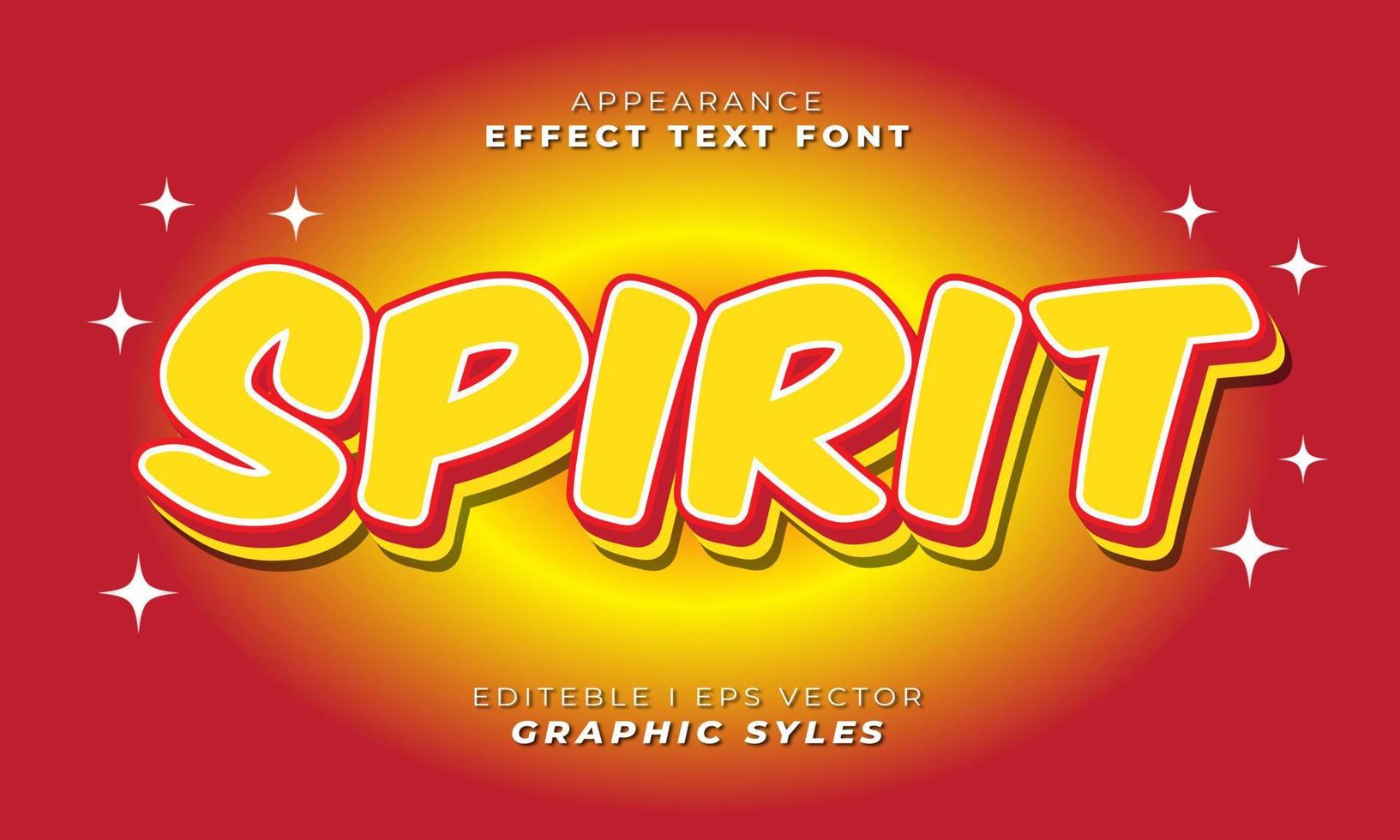 efecto de estilo de fuente con tema espiritual vector