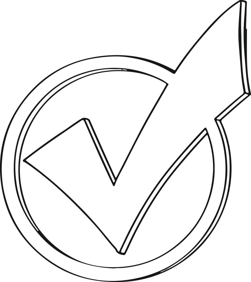 green consent, super check mark vector