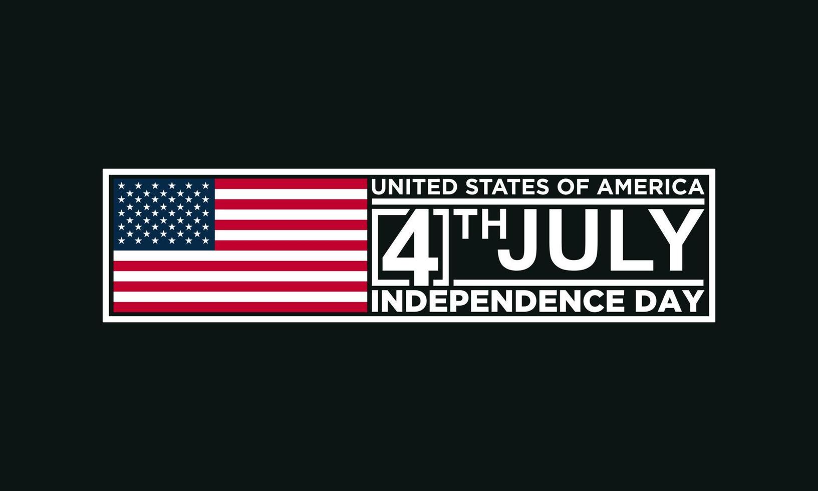 United States of America Independence Day Background Design. Fourth of July. vector