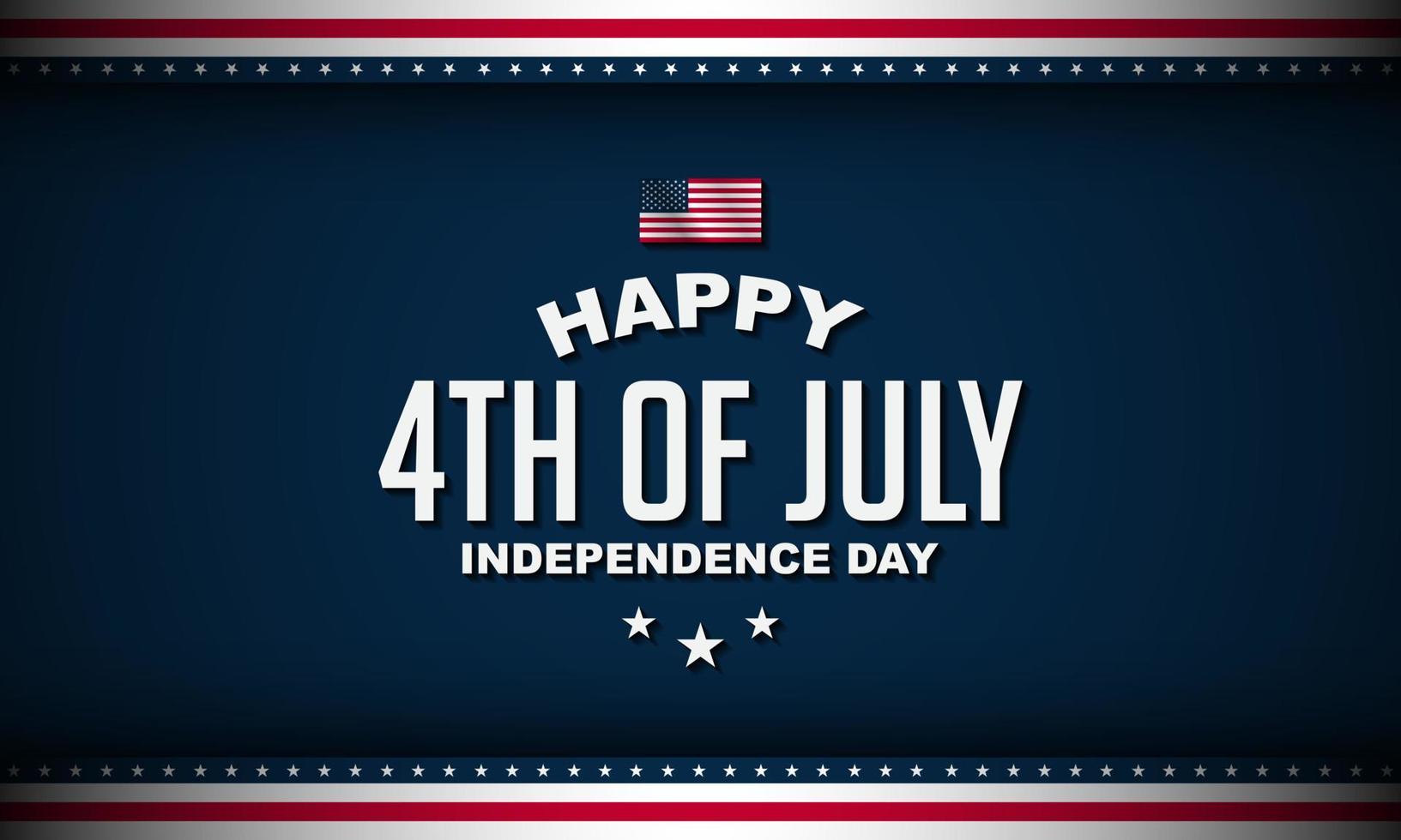 United States of America Independence Day Background Design. vector