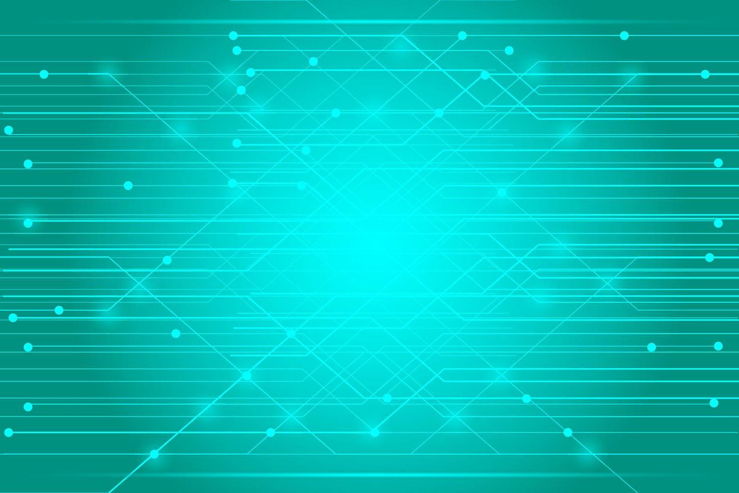 Glowing blue circuit lines diagram technology background vector