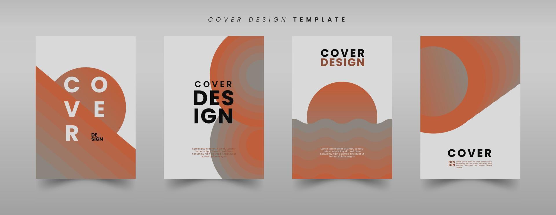 Modern design template concept with blend shape, gradient color, wave and circle, contrast background, minimalist and modern. Suitable for book cover, poster, flyer, prints, etc. vector