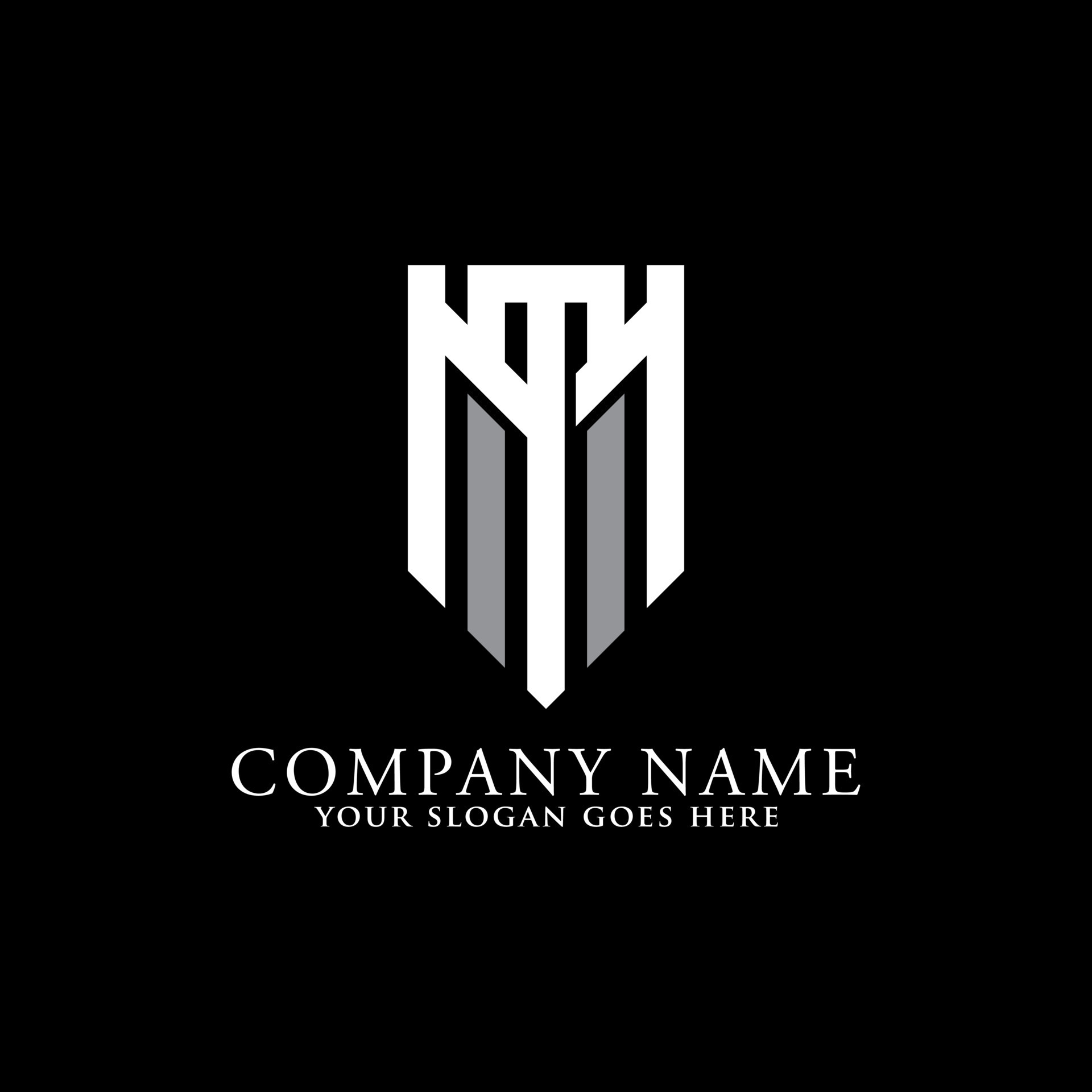 Premium Vector  Mm monogram logo design letter text name symbol