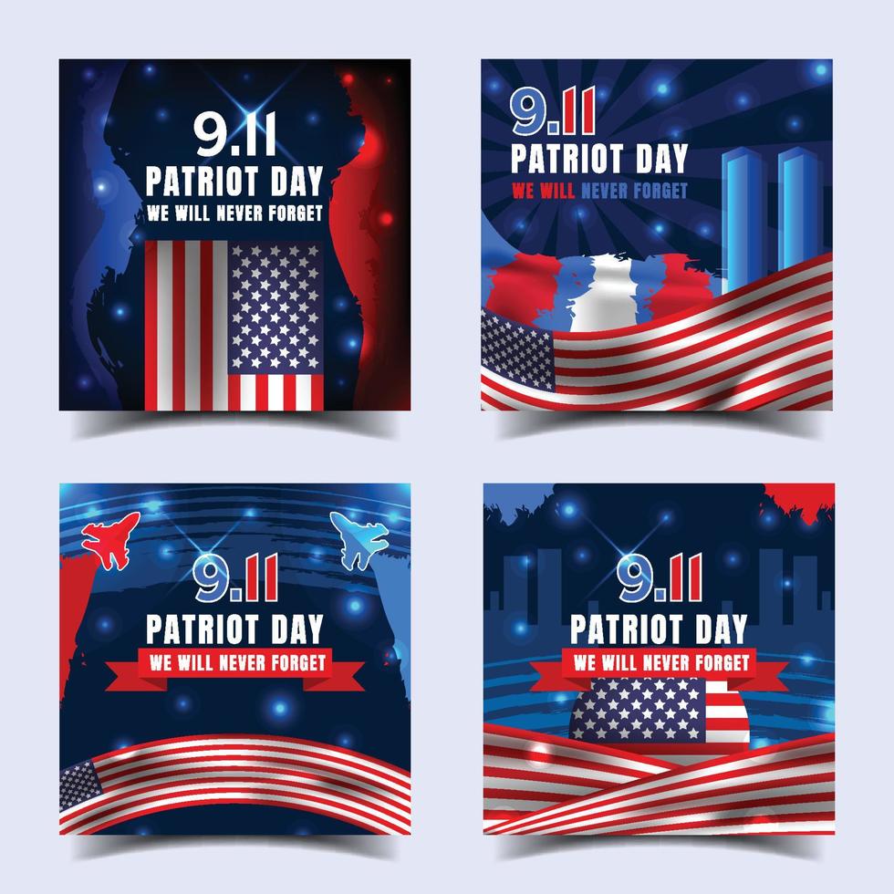 USA Memorial Day Social Media vector