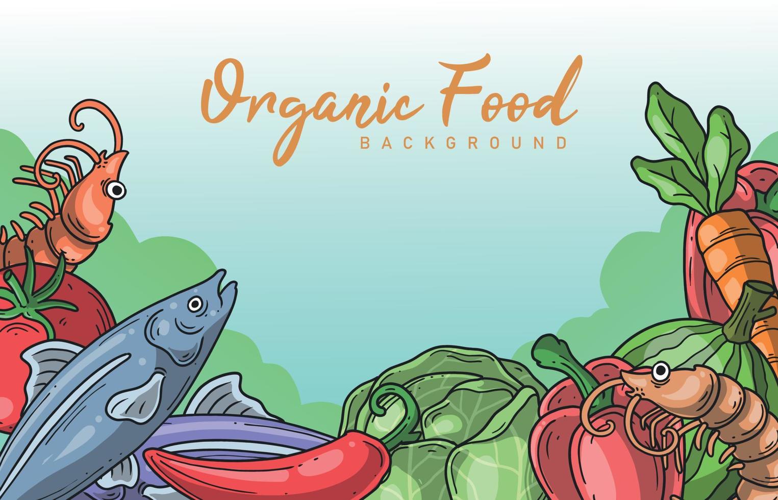 Fresh Organic Food Concept vector