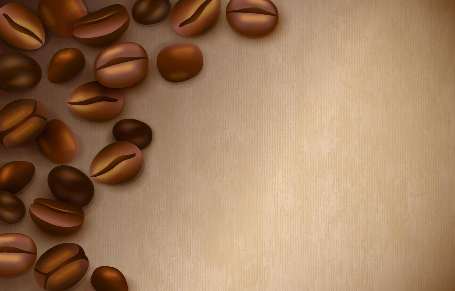 Coffee Beans Vintage Background vector