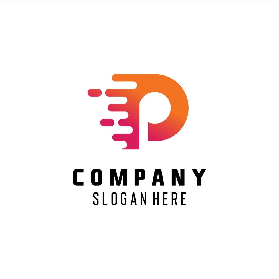 Letter P Logo design vector