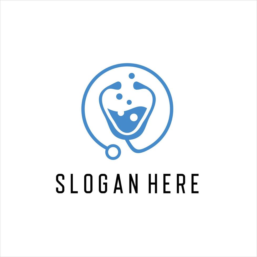 lab check up logo , diagnostic logo vector