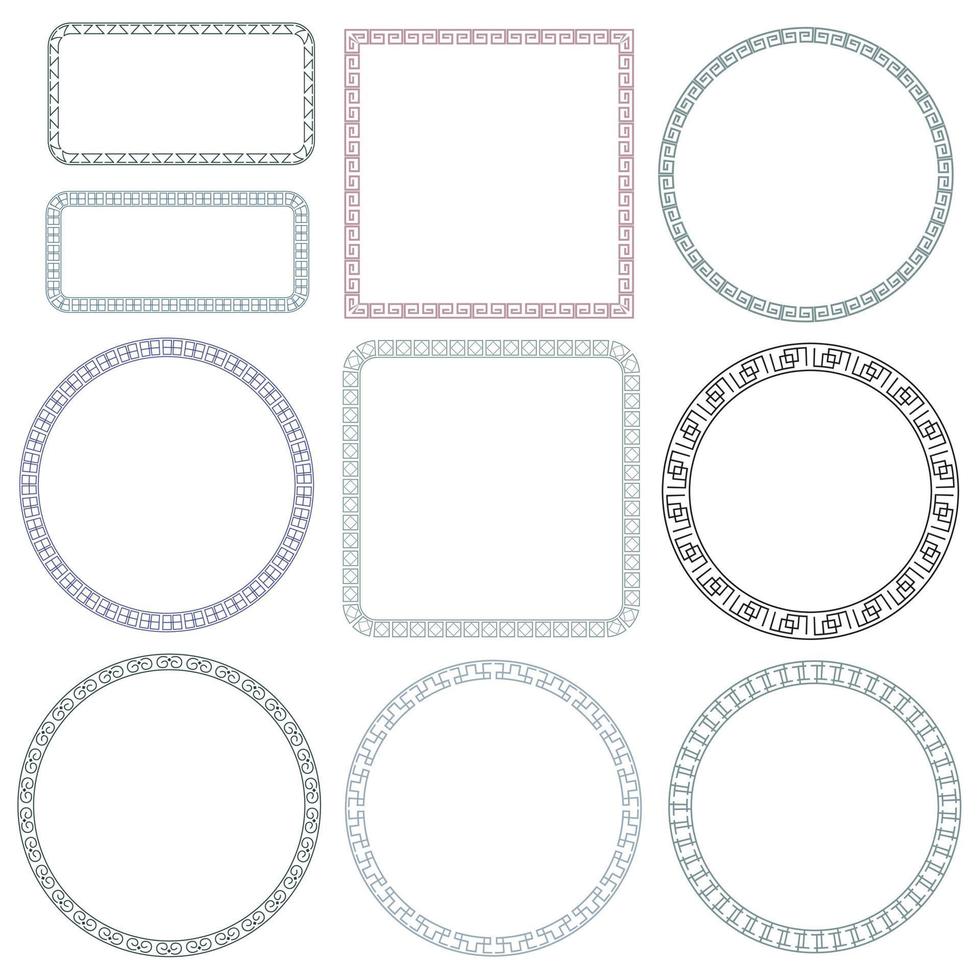 set of chinese frame vector
